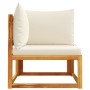 Sofá de jardín de esquina con cojines madera maciza de acacia by , Outdoor sofas - Ref: Foro24-4008176, Price: 136,51 €, Disc...
