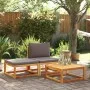 Set de sofás de jardín con cojines 3 pzas madera maciza acacia de , Sofás de exterior - Ref: Foro24-4008174, Precio: 224,13 €...