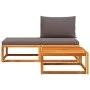 Set de sofás de jardín con cojines 3 pzas madera maciza acacia de , Sofás de exterior - Ref: Foro24-4008174, Precio: 224,13 €...