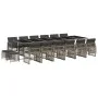 Set comedor de jardín 17 pzas y cojines ratán sintético gris by , Garden sets - Ref: Foro24-3210824, Price: 1,00 €, Discount: %
