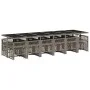 Set comedor de jardín 17 pzas y cojines ratán sintético gris by , Garden sets - Ref: Foro24-3210824, Price: 1,00 €, Discount: %