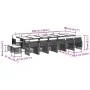 Set comedor de jardín 17 pzas y cojines ratán sintético gris by , Garden sets - Ref: Foro24-3210824, Price: 1,00 €, Discount: %