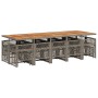 Set comedor de jardín con cojines 15 pzas ratán sintético gris by , Garden sets - Ref: Foro24-3210818, Price: 985,50 €, Disco...