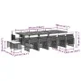Set comedor de jardín con cojines 15 pzas ratán sintético gris by , Garden sets - Ref: Foro24-3210818, Price: 966,86 €, Disco...