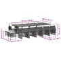 Set comedor de jardín con cojines 15 pzas ratán sintético gris by , Garden sets - Ref: Foro24-3210818, Price: 985,50 €, Disco...