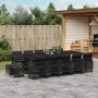 Set comedor de jardín con cojines 15 pzas ratán sintético negro by , Garden sets - Ref: Foro24-3210811, Price: 765,01 €, Disc...