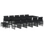 Set comedor de jardín con cojines 15 pzas ratán sintético negro by , Garden sets - Ref: Foro24-3210811, Price: 765,01 €, Disc...