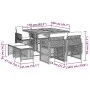 Garten-Essgruppe 9-teilig mit schwarzen Polstern aus synthetischem Rattan von , Gartensets - Ref: Foro24-3210783, Preis: 412,...