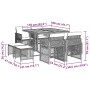 Set de comedor de jardín 9 pzas y cojines ratán sintético negro by , Garden sets - Ref: Foro24-3210783, Price: 450,60 €, Disc...