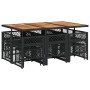 Set de comedor jardín 11 pzas con cojines ratán sintético negro by , Garden sets - Ref: Foro24-3210795, Price: 594,92 €, Disc...