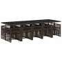 Garten-Essgruppe und Kissen-Set, 15-teilig, aus braunem synthetischem Rattan. von , Gartensets - Ref: Foro24-3210813, Preis: ...