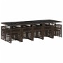 Set comedor de jardín y cojines 15 pzas ratán sintético marrón by , Garden sets - Ref: Foro24-3210813, Price: 801,52 €, Disco...