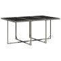Set de comedor de jardín 11 pzas y cojines ratán sintético gris de , Conjuntos de jardín - Ref: Foro24-3210788, Precio: 483,9...