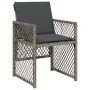 Set de comedor de jardín 11 pzas y cojines ratán sintético gris de , Conjuntos de jardín - Ref: Foro24-3210788, Precio: 483,9...