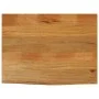 Massivholz-Tischplatte mit natürlicher Kante aus Mangoholz 70x60x2,5 cm. von , Tischplatten - Ref: Foro24-370547, Preis: 64,4...