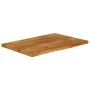 Tablero de mesa borde natural madera maciza mango 110x60x2,5 cm by , Table tops - Ref: Foro24-370551, Price: 92,01 €, Discoun...