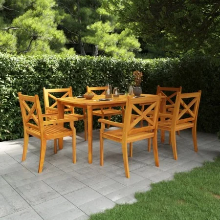Garden table solid acacia wood 160x90x75 cm by vidaXL, Garden tables - Ref: Foro24-310303, Price: 203,38 €, Discount: %
