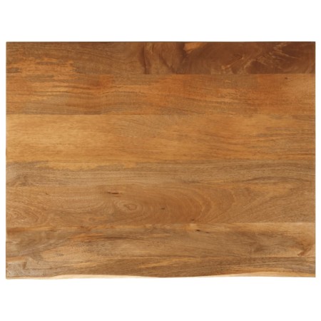 Massivholz-Tischplatte mit natürlicher Kante aus Mangoholz 90x80x3,8 cm. von , Tischplatten - Ref: Foro24-370603, Preis: 135,...
