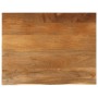 Massivholz-Tischplatte mit natürlicher Kante aus Mangoholz 90x80x3,8 cm. von , Tischplatten - Ref: Foro24-370603, Preis: 135,...