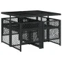 Set de muebles jardín 5 pzas con cojines ratán sintético negro by , Garden sets - Ref: Foro24-3210715, Price: 293,20 €, Disco...