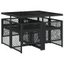 Set de muebles jardín 5 pzas con cojines ratán sintético negro by , Garden sets - Ref: Foro24-3210715, Price: 256,06 €, Disco...