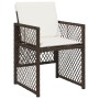 Set comedor de jardín 5 piezas y cojines ratán sintético marrón by , Garden sets - Ref: Foro24-3210717, Price: 269,47 €, Disc...