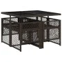 Set comedor de jardín 5 piezas y cojines ratán sintético marrón by , Garden sets - Ref: Foro24-3210717, Price: 308,28 €, Disc...