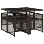 Set comedor de jardín 5 piezas y cojines ratán sintético marrón by , Garden sets - Ref: Foro24-3210717, Price: 269,47 €, Disc...