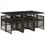 Set comedor de jardín 7 pzas con cojines ratán sintético marrón by , Garden sets - Ref: Foro24-3210729, Price: 460,80 €, Disc...