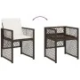 Set comedor para jardín 9 pzas y cojines ratán sintético marrón de , Conjuntos de jardín - Ref: Foro24-3210741, Precio: 613,0...