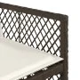 Set comedor para jardín 9 pzas y cojines ratán sintético marrón de , Conjuntos de jardín - Ref: Foro24-3210741, Precio: 613,0...