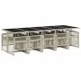 Set de comedor de jardín 11 pzas y cojines ratán sintético gris by , Garden sets - Ref: Foro24-3210755, Price: 874,82 €, Disc...