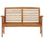 Banco de jardín de madera maciza de acacia 119 cm by vidaXL, garden benches - Ref: Foro24-310269, Price: 124,17 €, Discount: %