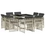Set comedor de jardín 9 pzas cojines ratán sintético gris claro by , Garden sets - Ref: Foro24-3210839, Price: 539,89 €, Disc...