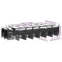 Set comedor jardín y cojines 17 pzas ratán sintético gris claro by , Garden sets - Ref: Foro24-3210887, Price: 1,00 €, Discou...