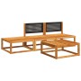 Set sofás de jardín con cojines 4 pzas madera maciza de acacia by , Garden sets - Ref: Foro24-3278889, Price: 310,03 €, Disco...