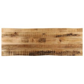 Tablero de mesa borde natural madera maciza mango 120x40x2,5 cm by , Table tops - Ref: Foro24-370662, Price: 92,88 €, Discoun...