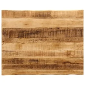 Tablero de mesa borde natural madera maciza mango 100x80x2,5 cm by , Table tops - Ref: Foro24-370676, Price: 102,29 €, Discou...