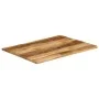 Tablero de mesa borde natural madera maciza mango 100x80x2,5 cm by , Table tops - Ref: Foro24-370676, Price: 102,29 €, Discou...