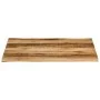 Tablero de mesa borde natural madera maciza mango 100x80x2,5 cm by , Table tops - Ref: Foro24-370676, Price: 102,29 €, Discou...