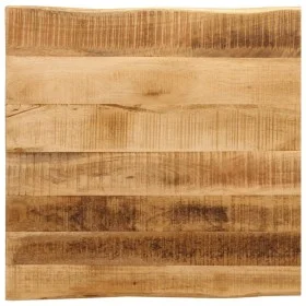 Tablero de mesa borde natural madera maciza mango 80x80x2,5 cm by , Table tops - Ref: Foro24-370674, Price: 94,27 €, Discount: %