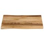 Massivholz-Tischplatte mit natürlicher Kante aus Mangoholz 80x80x2,5 cm. von , Tischplatten - Ref: Foro24-370674, Preis: 95,9...
