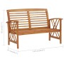 Banco de jardín de madera maciza de acacia 119 cm by vidaXL, garden benches - Ref: Foro24-310269, Price: 124,17 €, Discount: %