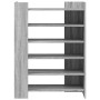 Mueble zapatero madera ingeniería gris Sonoma 74,5x37,5x100 cm by , Shoe racks and shoe organizers - Ref: Foro24-848435, Pric...