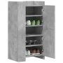 Mueble zapatero madera ingeniería gris hormigón 52x37,5x100 cm by , Shoe racks and shoe organizers - Ref: Foro24-848440, Pric...
