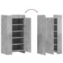 Mueble zapatero madera ingeniería gris hormigón 52x37,5x100 cm by , Shoe racks and shoe organizers - Ref: Foro24-848440, Pric...