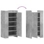 Schuhschrank aus Holzwerkstoff in Betonoptik, 52x37,5x100 cm. von , Schuhregale und Schuhorganisatoren - Ref: Foro24-848440, ...