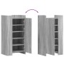 Mueble zapatero madera de ingeniería gris Sonoma 52x37,5x100 cm by , Shoe racks and shoe organizers - Ref: Foro24-848442, Pri...
