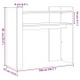 Mesa consola de madera de ingeniería gris hormigón 100x35x90 cm by , Side tables - Ref: Foro24-848468, Price: 64,67 €, Discou...