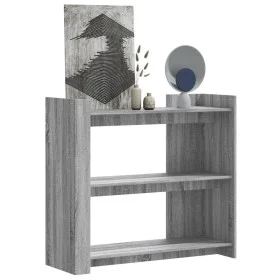 Mesa consola de madera de ingeniería gris Sonoma 100x35x90 cm by , Side tables - Ref: Foro24-848477, Price: 76,13 €, Discount: %